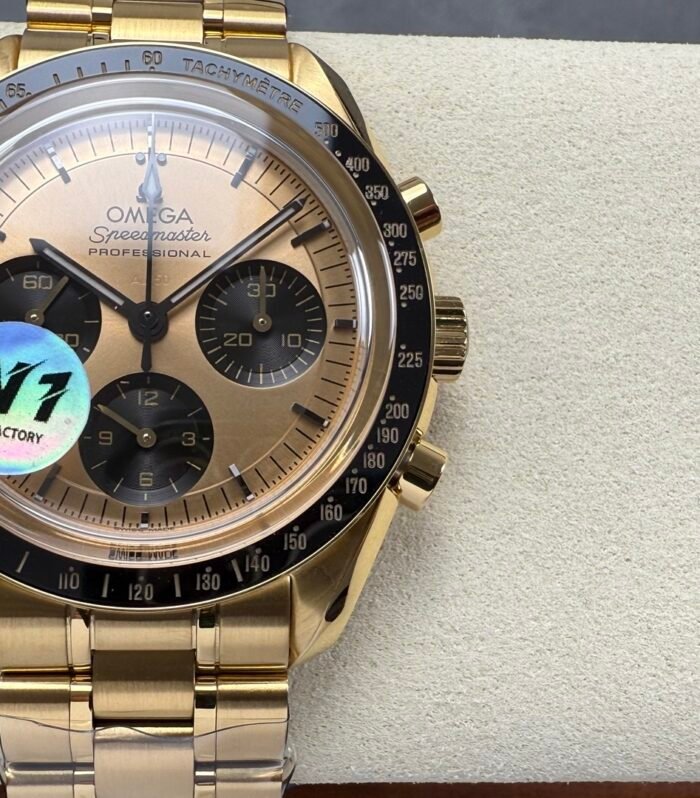 SPEEDMASTER PROFESSIONAL SS N1F BEST EDITION GOLD DIAL ON YELLOW GOLD BRACELET ASIAN 3861