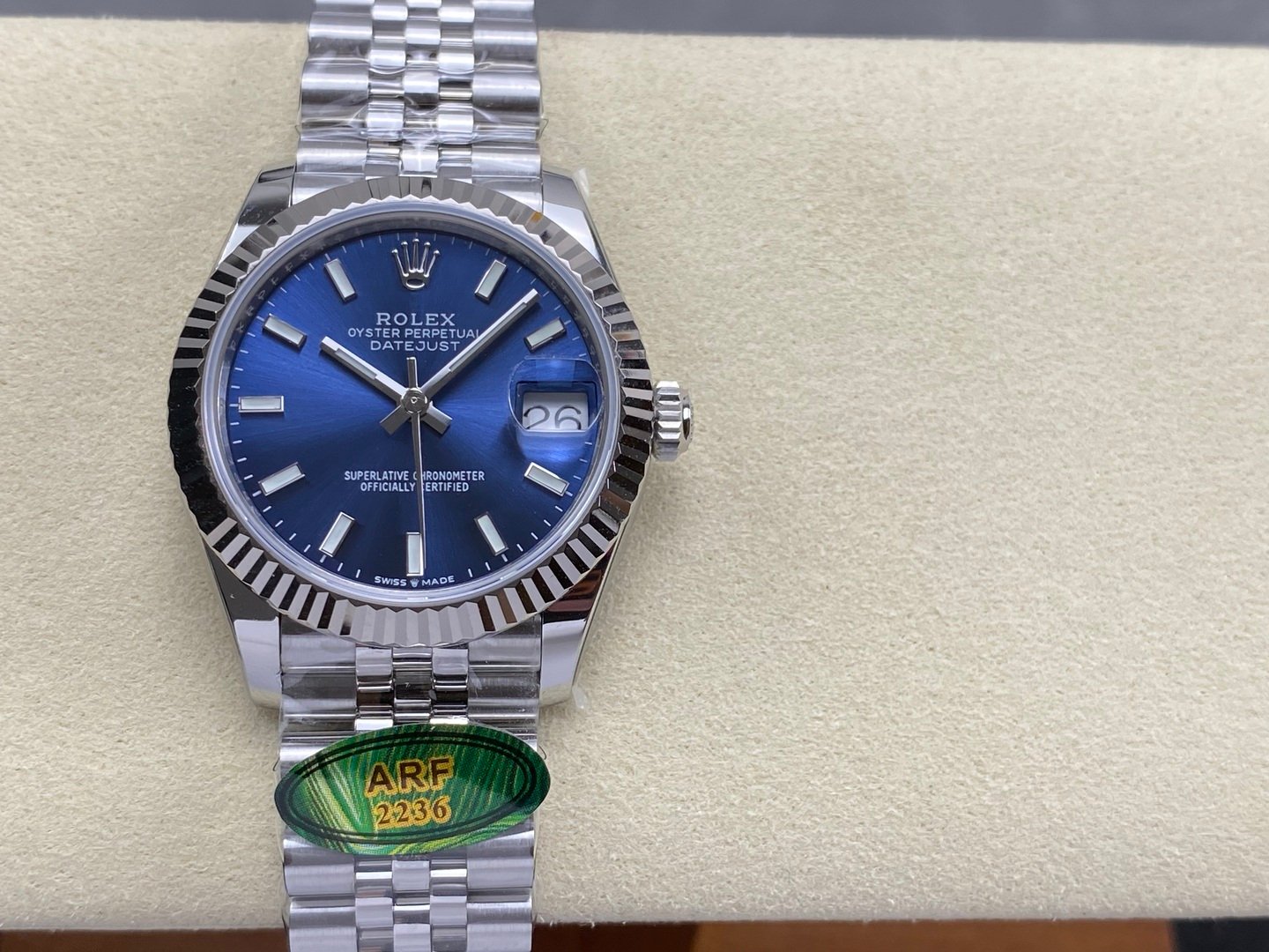 ROL - DATEJUST ARF Women's 31mm SS Case Blue Dial 914LSS Strap Movement 2236