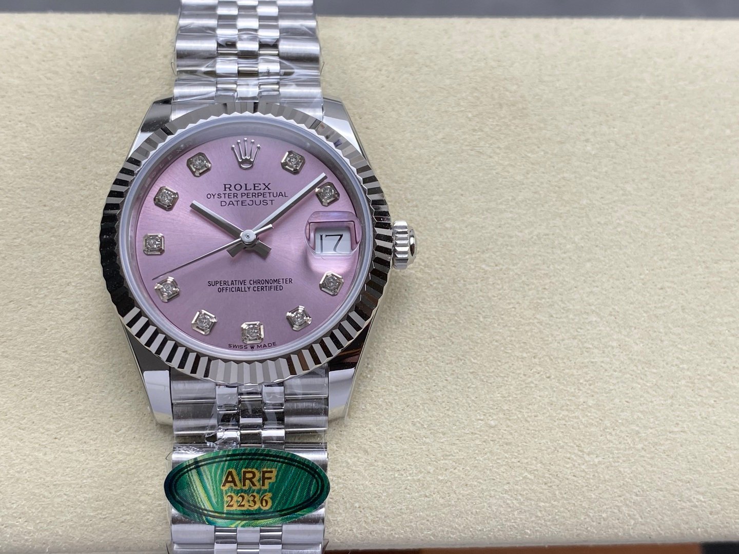 ROL - DATEJUST ARF Women's 31mm SS Case Pink Diamond Dial 914LSS Strap Movement 2236
