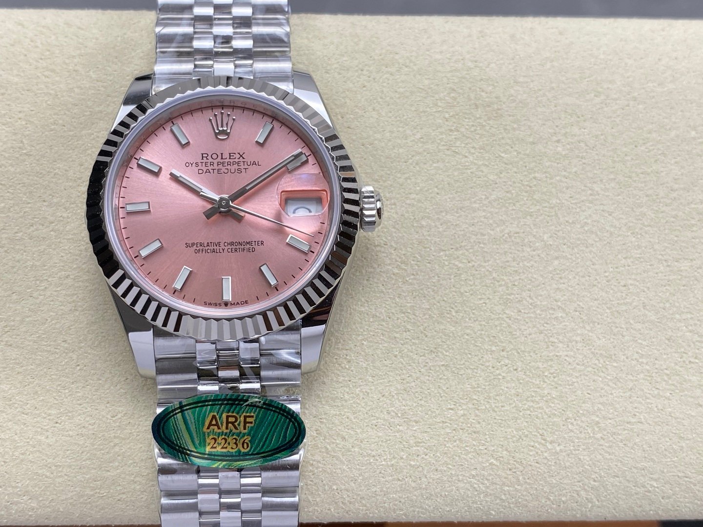 ROL - DATEJUST ARF Women's 31mm SS Case Pink Dial 914LSS Strap Movement 2236