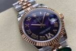 ROL - DATEJUST ARF Ladies' 31mm RG Case Purple Dial RG/914LSS Strap Movement 2236 - Image 3