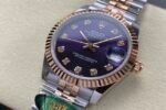 ROL - DATEJUST ARF Women's 31mm RG Case Purple Diamond Dial RG/914LSS Strap Movement 2236 - Image 3