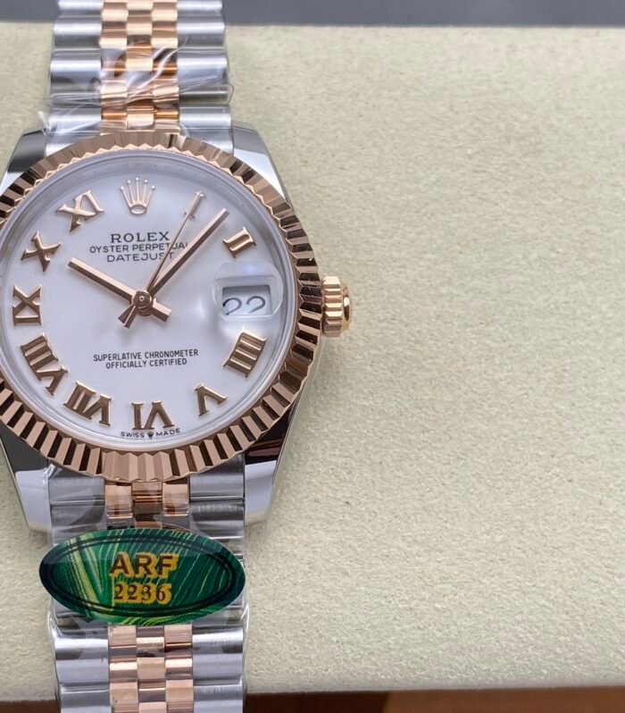 ROL - DATEJUST ARF Women's 31mm RG Case White Dial RG/914LSS Strap Movement 2236