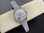 Code 11.59 Chrono 26393 SS APSF 1:1 Best Edition Silver Dial On Gray Leather Strap Super Clone SA4401 - Image 4