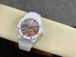Audemars Piguet Royal Oak 15500 41mm White Ceramic Classic Octagonal Bezel Tapisserie Dial White Ceramic Strap - Image 8