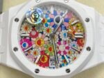 Audemars Piguet Royal Oak 15500 41mm White Ceramic Classic Octagonal Bezel Tapisserie Dial White Ceramic Strap - Image 6