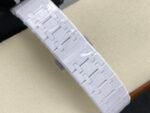 Audemars Piguet Royal Oak 15500 41mm White Ceramic Classic Octagonal Bezel Tapisserie Dial White Ceramic Strap - Image 14