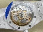 Audemars Piguet Royal Oak 15500 41mm White Ceramic Classic Octagonal Bezel Tapisserie Dial White Ceramic Strap - Image 12