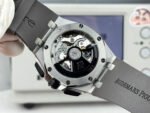 Royal Oak  43mm 26420 BL/SS LSF  Grey Dial On Grey Rubber Strap 4401 Super Clone - Image 8