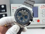 Royal Oak  43mm 26420 BL/SS LSF  Grey Dial On Grey Rubber Strap 4401 Super Clone - Image 4