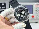Royal Oak  43mm 26420 Black Ceramic LSF Black Dial On Black Rubber Strap 4401 Super Clone - Image 5