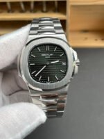 Nautilus 5711/1A SS DDF 1:1 Best Edition Green Textured Dial On SS Bracelet Super Clone 330 - Image 2