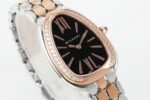 Bulgari Serpenti Seduttori BVF 33MM Black Dial RS Diamond Case RS/SS Steel Bracelet Swiss Quartz Movement - Image 4