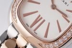 Bulgari Serpenti Seduttori BVF 33mm White Dial RG Diamond Case RG/SS Strap Swiss Quartz Movement - Image 3