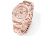 Daytona 116598 C1F 1:1 Best Replica: Diamond-set Rose Gold Dial Rose Gold Strap Movement 4131 - Image 5