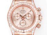 Daytona 116598 C1F 1:1 Best Replica: Diamond-set Rose Gold Dial Rose Gold Strap Movement 4131 - Image 3