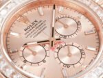 Daytona 116598 C1F 1:1 Best Replica: Diamond-set Rose Gold Dial Rose Gold Strap Movement 4131 - Image 2