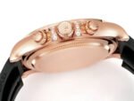 Daytona 116598 C1F 1:1 Best Replica Diamond-set Rose Gold Dial Black Rubber Strap Movement 4131 - Image 6
