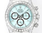Daytona 116598 C1F 1:1 Best Replica: Diamond-set Ice Blue Dial 904L Stainless Steel Bracelet Movement 4131 - Image 2