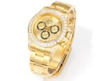 Daytona 116598 C1F 1:1 Best Version Diamond-set Gold/Black Dial Gold Strap Movement 4131 - Image 5