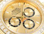 Daytona 116598 C1F 1:1 Best Version Diamond-set Gold/Black Dial Gold Strap Movement 4131 - Image 3