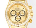 Daytona 116598 C1F 1:1 Best Version Diamond-set Gold/Black Dial Black Rubber Strap Movement 4131 - Image 2