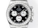 Daytona 116598 C1F 1:1 Best Replica Diamond-set Black Dial 904L Stainless Steel Bracelet Movement 4131 - Image 2