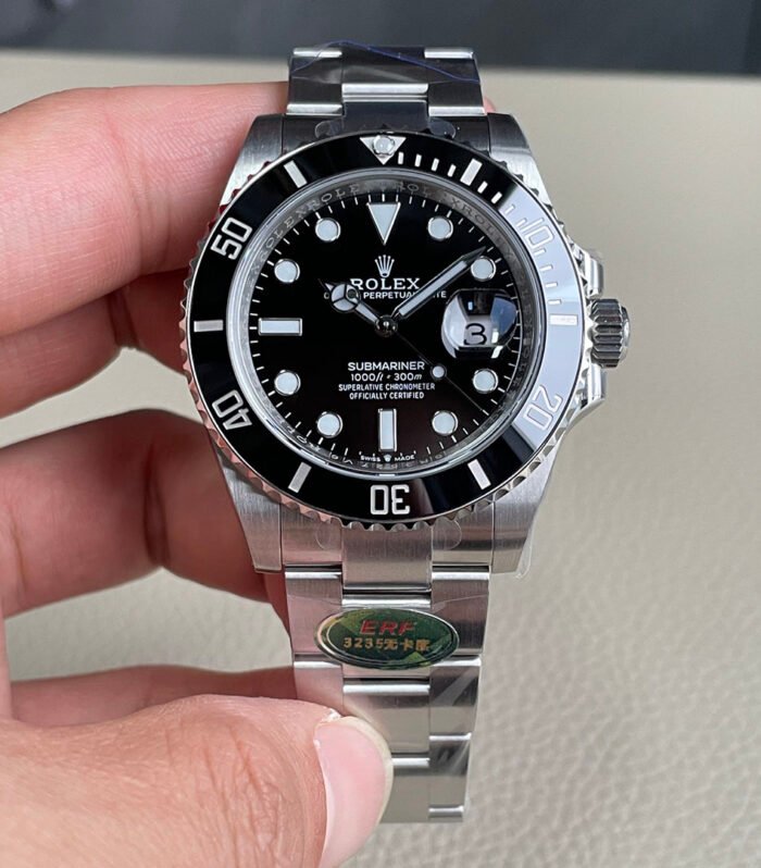 Rolex Submariner 41mm 116610LV Black Ceramic ERF 1:1 Best Version Black Dial 904L Stainless Steel Bracelet 3235