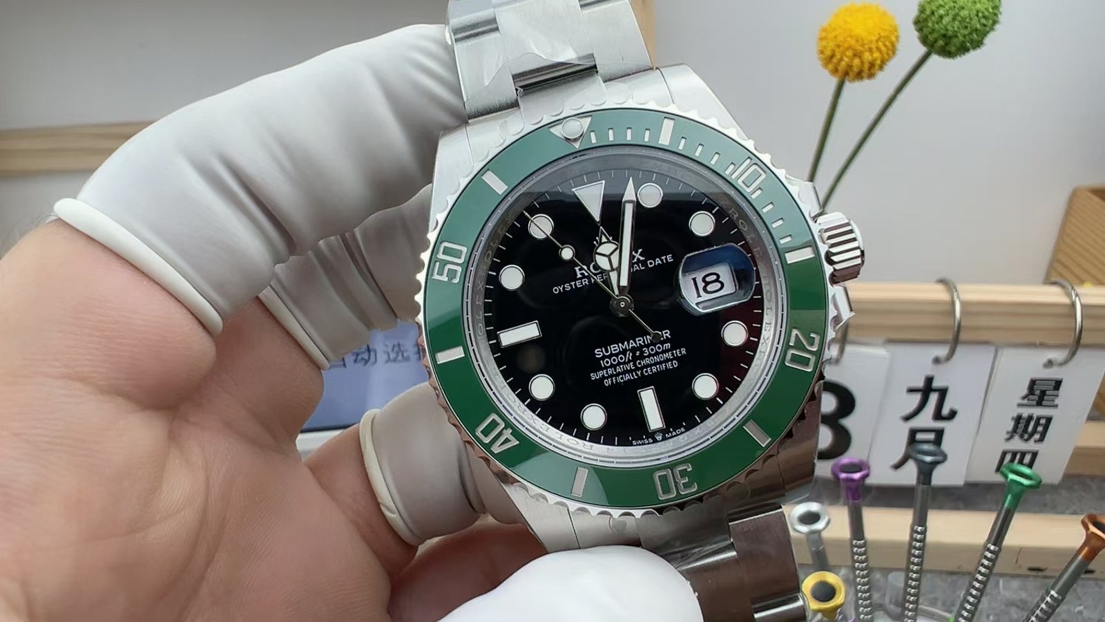 Submariner 41mm 126610 LV Green Ceramic 904L Steel VSF 1:1 Best Edition VS3235