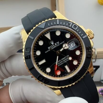 Yacht-Master 226659 VSF 1:1 Best Edition YG case Black Dial on Oysterflex Strap VS3235（Gain Weight)