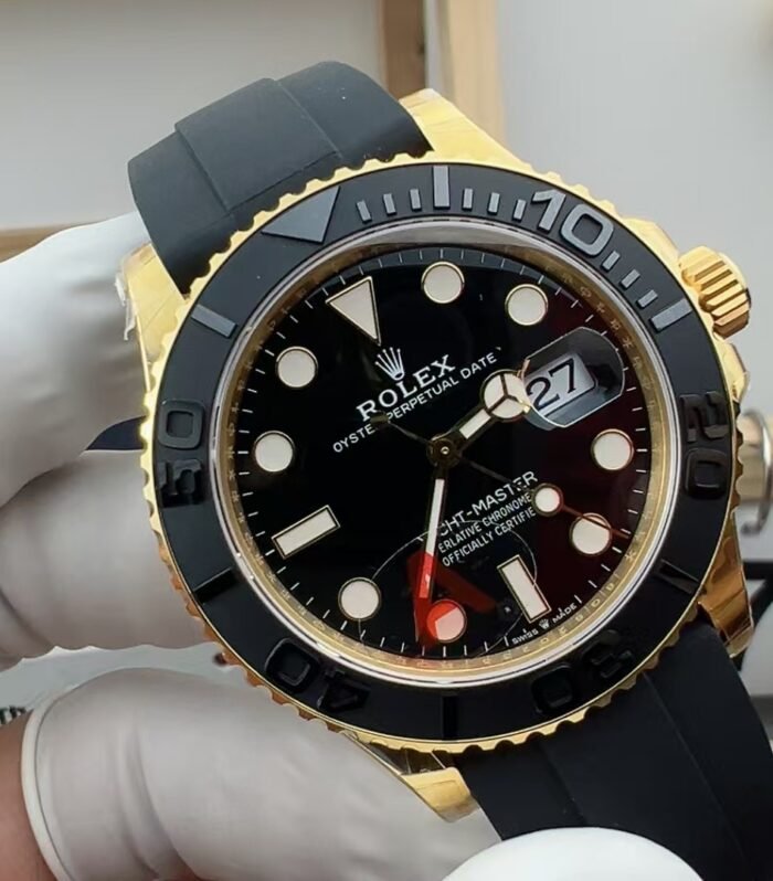 Yacht-Master 226659 VSF 1:1 Best Edition YG case Black Dial on Oysterflex Strap VS3235（Gain Weight)