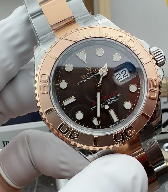 Yacht-Master 126621 904L/RG VSF 1:1 Best Edition Black Dial On 904L/RG Bracelet VS3235