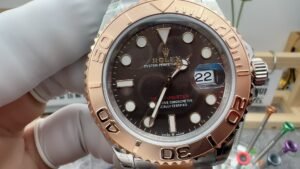 Yacht-Master 126621 904L/RG VSF 1:1 Best Edition Black Dial On 904L/RG Bracelet VS3235 - Image 2