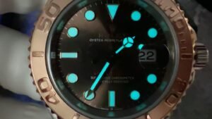 Yacht-Master 126621 904L/RG VSF 1:1 Best Edition Black Dial On 904L/RG Bracelet VS3235 - Image 9