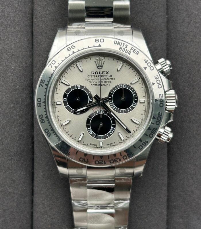 Daytona 126519 Heavyweight Version QF Factory Gray Dial Oysterflex 904L Steel Bracelet 4131 Movement (Free-Sprung Balance)