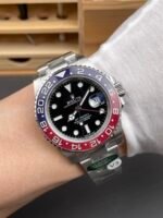 GMT-Master II 126710 BLRO Blue/Red Ceramic ARF 1:1 Best Edition Black Dial On Oyster Bracelet DD3285 CHS - Image 4