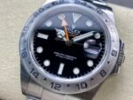 GMT Explorer II QF 1:1 Best Version SS Black Dial 904L Stainless Steel Bracelet Movement 3285 - Image 2