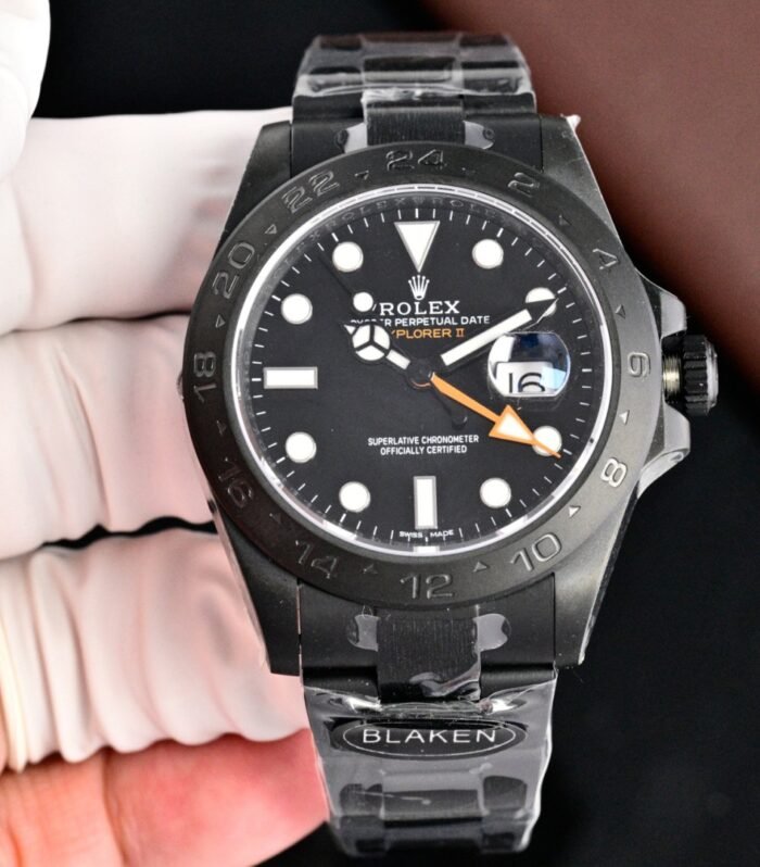 Explorer II 42mm 226570 Black Dial All Black SS 904L DF 1:1 Best Version 3285