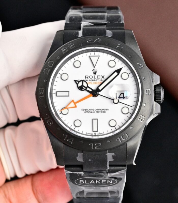 Explorer II 42mm 226570 White dial all black SS 904L DF 1:1 Best version 3285