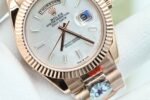 Date/Day  228239 40mm OKF White pearl dial Rose gold case 904L bracelet Movement 3255 - Image 6