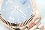 Date/Day 40mm OKF grey dial rose gold case rose gold Roman numeral markers 904Lbracelet 3255 movement - Image 5