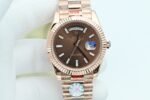 Date/Day 40mm OKF brown dial rose gold case T diamond marker 904L bracelet 3255 movement