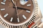 Date/Day 40mm OKF brown dial rose gold case T diamond marker 904L bracelet 3255 movement - Image 4