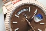 Date/day 40mm OKF brown dial rose gold case Stick Marker 904L stainless bracelet 3255 movement - Image 5