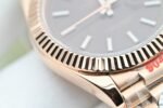 Date/day 40mm OKF brown dial rose gold case Stick Marker 904L stainless bracelet 3255 movement - Image 6