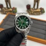 DateJust 41 126334  SS V2 VSF 1:1 Best Version Green Gradient Dial Bat Markers 904l Bracelet 3235 - Image 4
