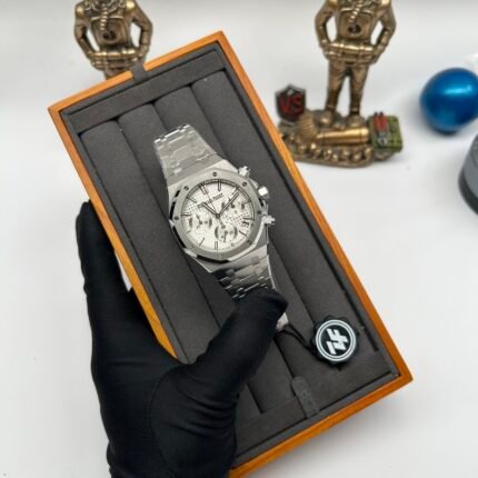 Royal Oak Chrono 26240 SS V2 ZF 1:1 Best Edition Silver Dial On SS Bracelet SA4401 Super Clone