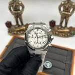 Royal Oak Chrono 26240 SS V2 ZF 1:1 Best Edition Silver Dial On SS Bracelet SA4401 Super Clone - Image 6