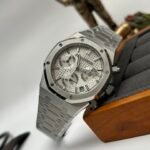 Royal Oak Chrono 26240 SS V2 ZF 1:1 Best Edition Silver Dial On SS Bracelet SA4401 Super Clone - Image 4