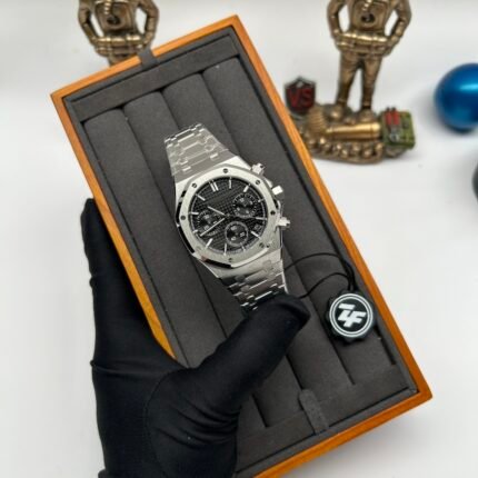 Royal Oak Chrono 26240 SS V2 ZF 1:1 Best Edition Black Dial On SS Bracelet SA4401 Super Clone